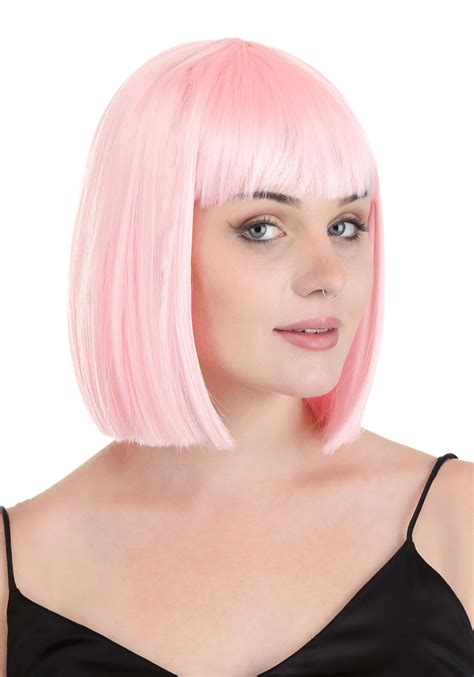 hot pink bob wig|pink bob cut wig.